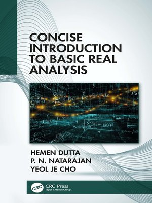 cover image of Concise Introduction to Basic Real Analysis
